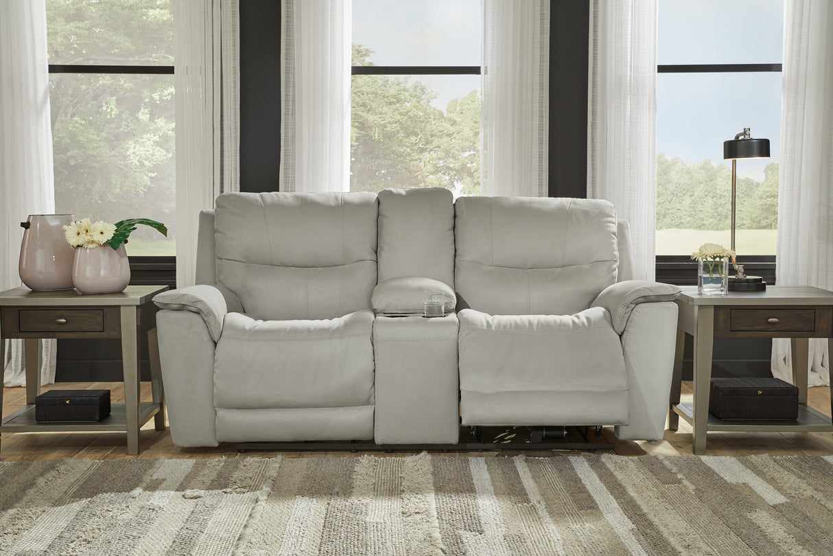 Next-Gen Gaucho Sofa, Loveseat and Recliner in Fossil - PKG013178