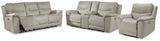 Next-Gen Gaucho Sofa, Loveseat and Recliner in Fossil - PKG013178