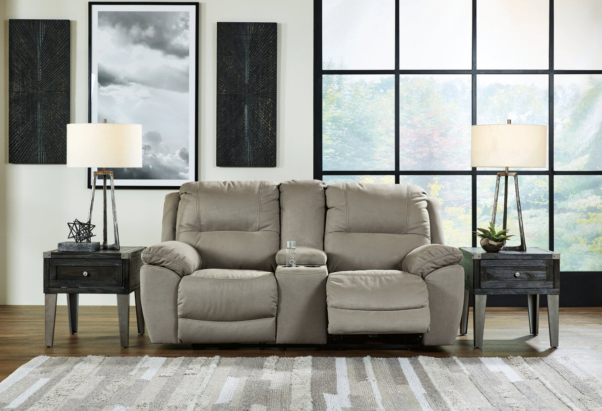 Next-Gen Gaucho Sofa, Loveseat and Recliner in Putty - PKG013088