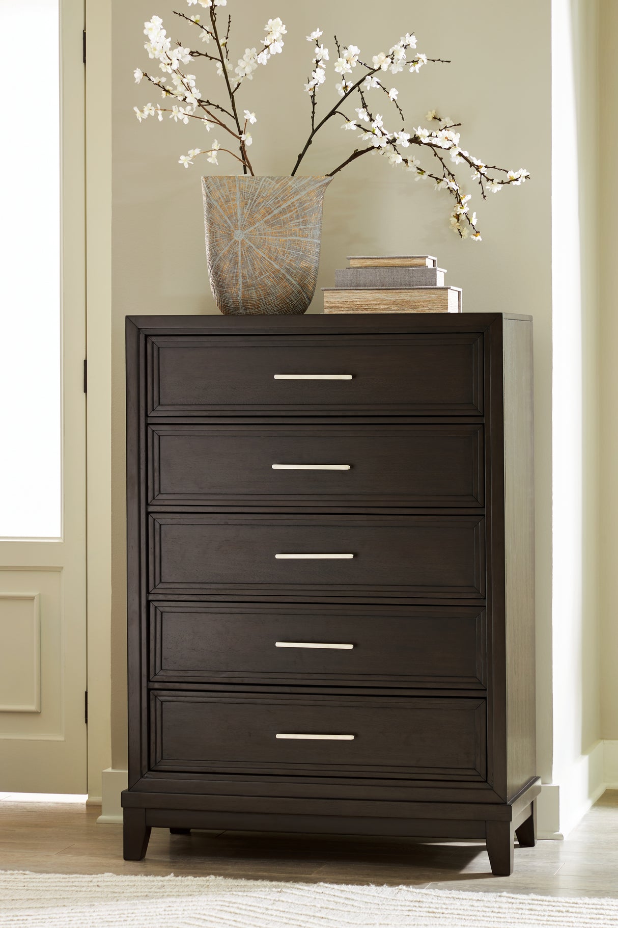 Neymorton Dark Grayish Brown Chest of Drawers from Ashley - Luna Furniture