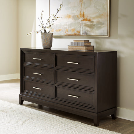 Neymorton Dark Grayish Brown Dresser - B618-31