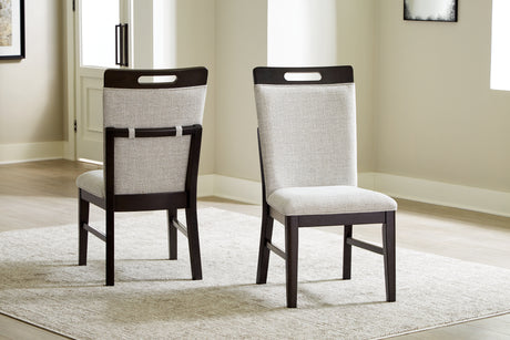 Neymorton Light Gray/Brown Dining Chair, Set of 2 from Ashley - Luna Furniture