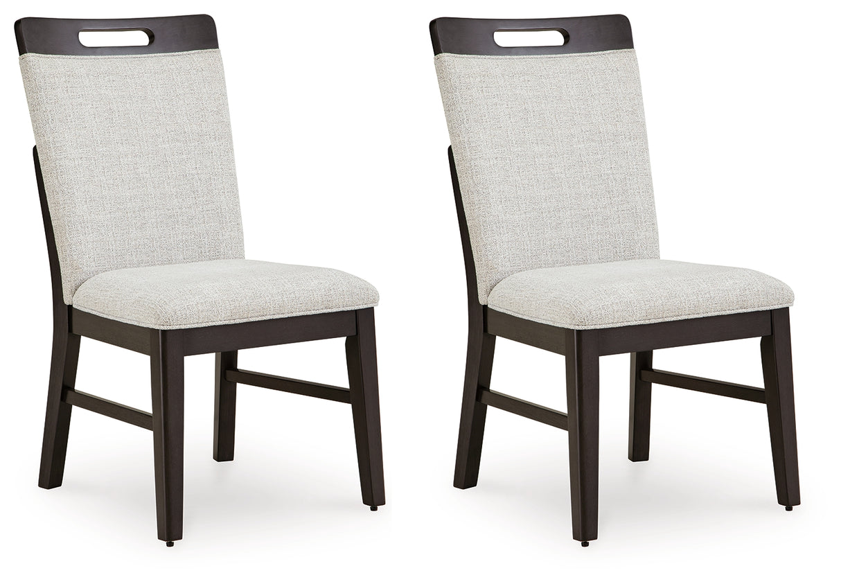 Neymorton Light Gray/Brown Dining Chair, Set of 2 from Ashley - Luna Furniture