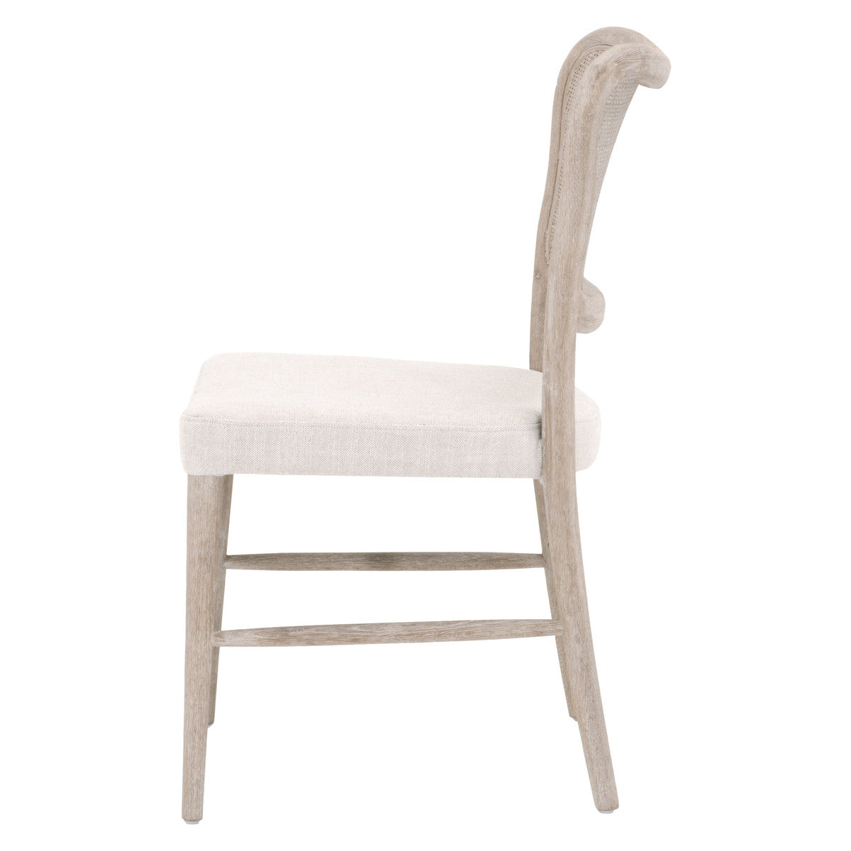 Cela Dining Chair in Bisque, Natural Gray Oak, Natural Gray Cane, Set of 2 - 6661.BISQ/NG
