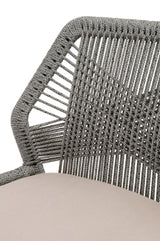 Loom Dining Chair in Platinum Rope, Light Gray, Natural Gray Mahogany, Set of 2 - 6808KD.PLA/FLGRY/NG