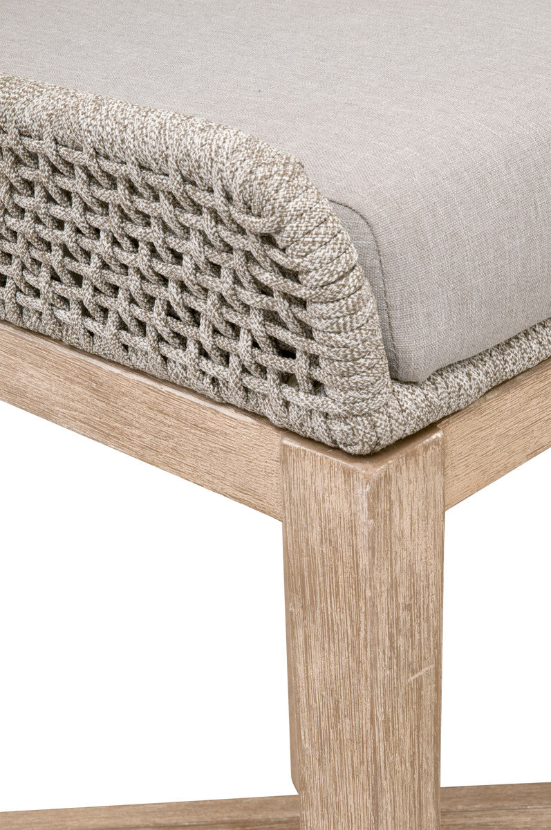 Tapestry Counter Stool in Taupe & White Flat Rope, Taupe Stripe, Performance Pumice, Natural Gray Mahogany - 6850CS.WTA/PUM/NG