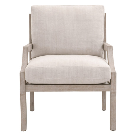 Stratton Club Chair in Bisque, Natural Gray Beech - 6655.BISQ/NGBE