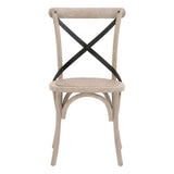 Grove Dining Chair in Cane, Natural Gray Hackberry, Black Iron, Set of 2 - 8223.CN/NGH