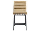 Nicco 30-inch Bar Chair, Sand Vegan Leather Fabric from Steve Silver - Luna Furniture