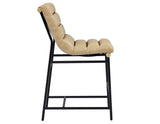 Nicco 30-inch Bar Chair, Sand Vegan Leather Fabric from Steve Silver - Luna Furniture