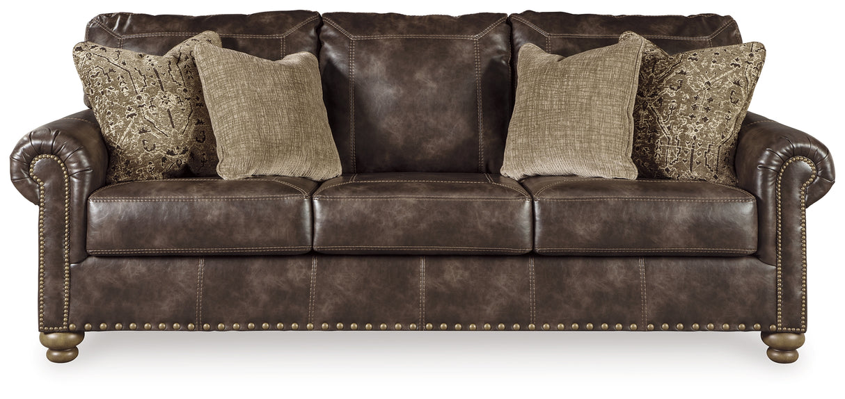 Nicorvo Sofa and Loveseat in Coffee - PKG001766