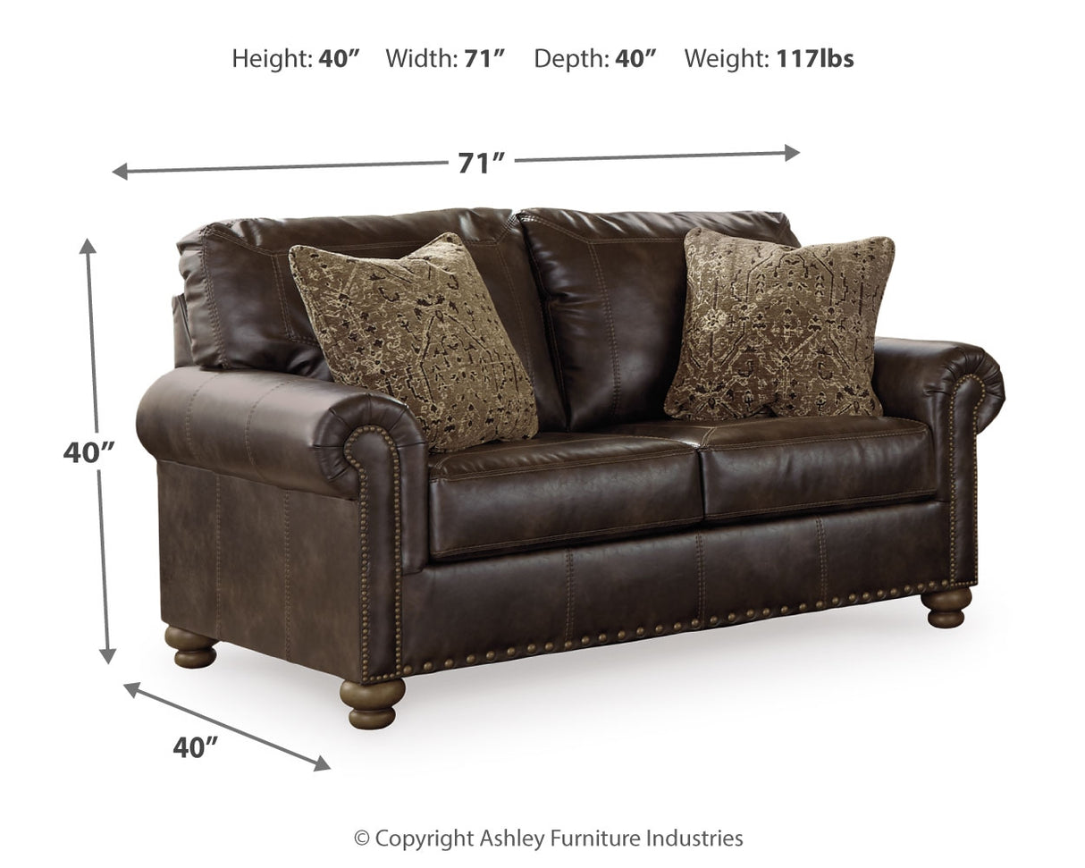 Nicorvo Sofa and Loveseat in Coffee - PKG001766