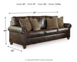 Nicorvo Sofa and Loveseat in Coffee - PKG001766