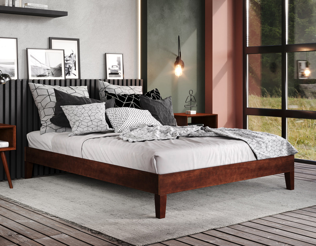 Nix Full Platform Bed, Natural from Steve Silver - Luna Furniture