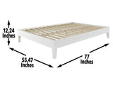 Nix Full Platform Bed, White from Steve Silver - Luna Furniture