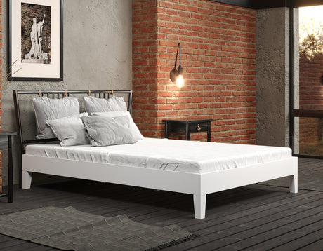 Nix Full Platform Bed, White from Steve Silver - Luna Furniture