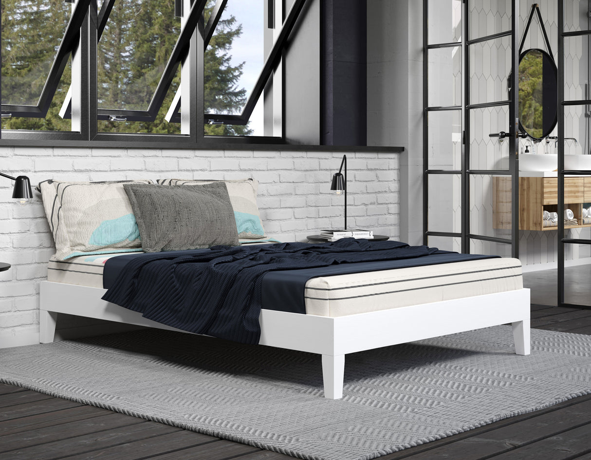 Nix Full Platform Bed, White from Steve Silver - Luna Furniture