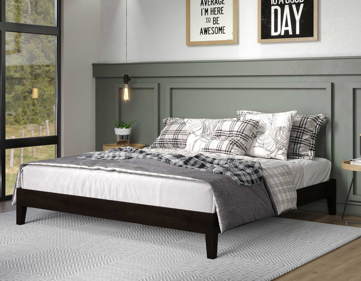 Nix King Platform Bed, Black from Steve Silver - Luna Furniture