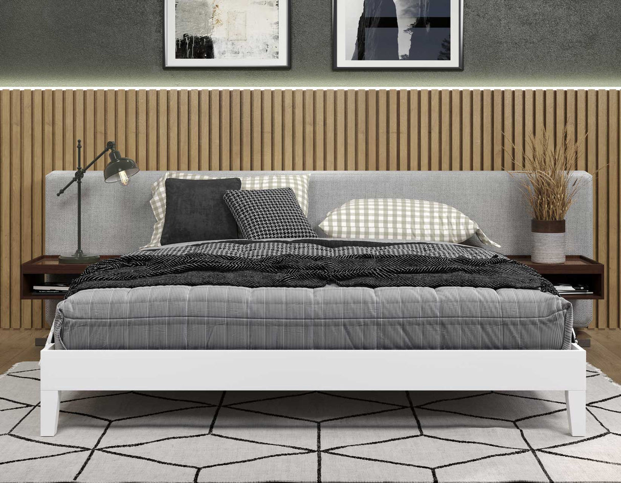 Nix King Platform Bed, White from Steve Silver - Luna Furniture