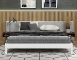 Nix King Platform Bed, White from Steve Silver - Luna Furniture