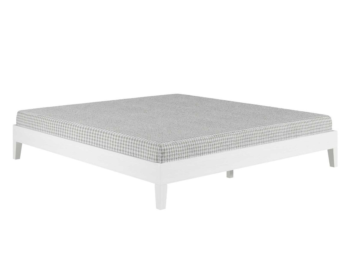 Nix King Platform Bed, White from Steve Silver - Luna Furniture