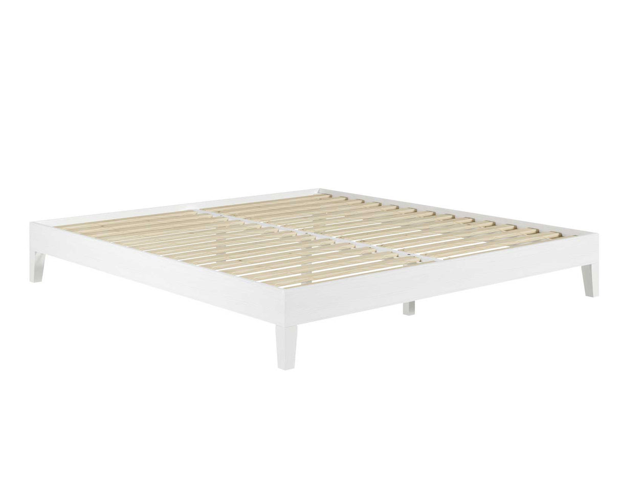 Nix King Platform Bed, White from Steve Silver - Luna Furniture