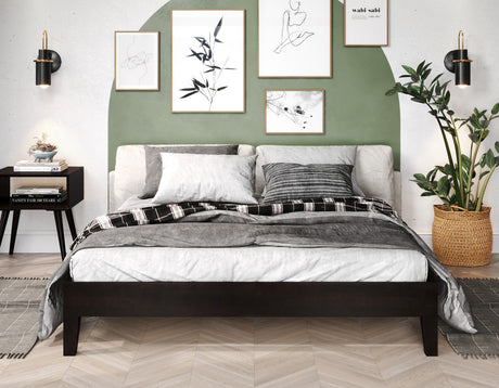 Nix Queen Platform Bed, Black from Steve Silver - Luna Furniture