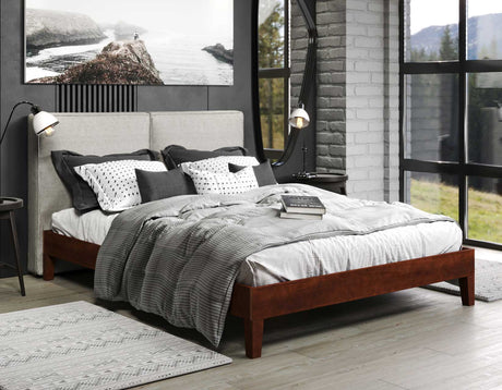 Nix Queen Platform Bed, Natural from Steve Silver - Luna Furniture