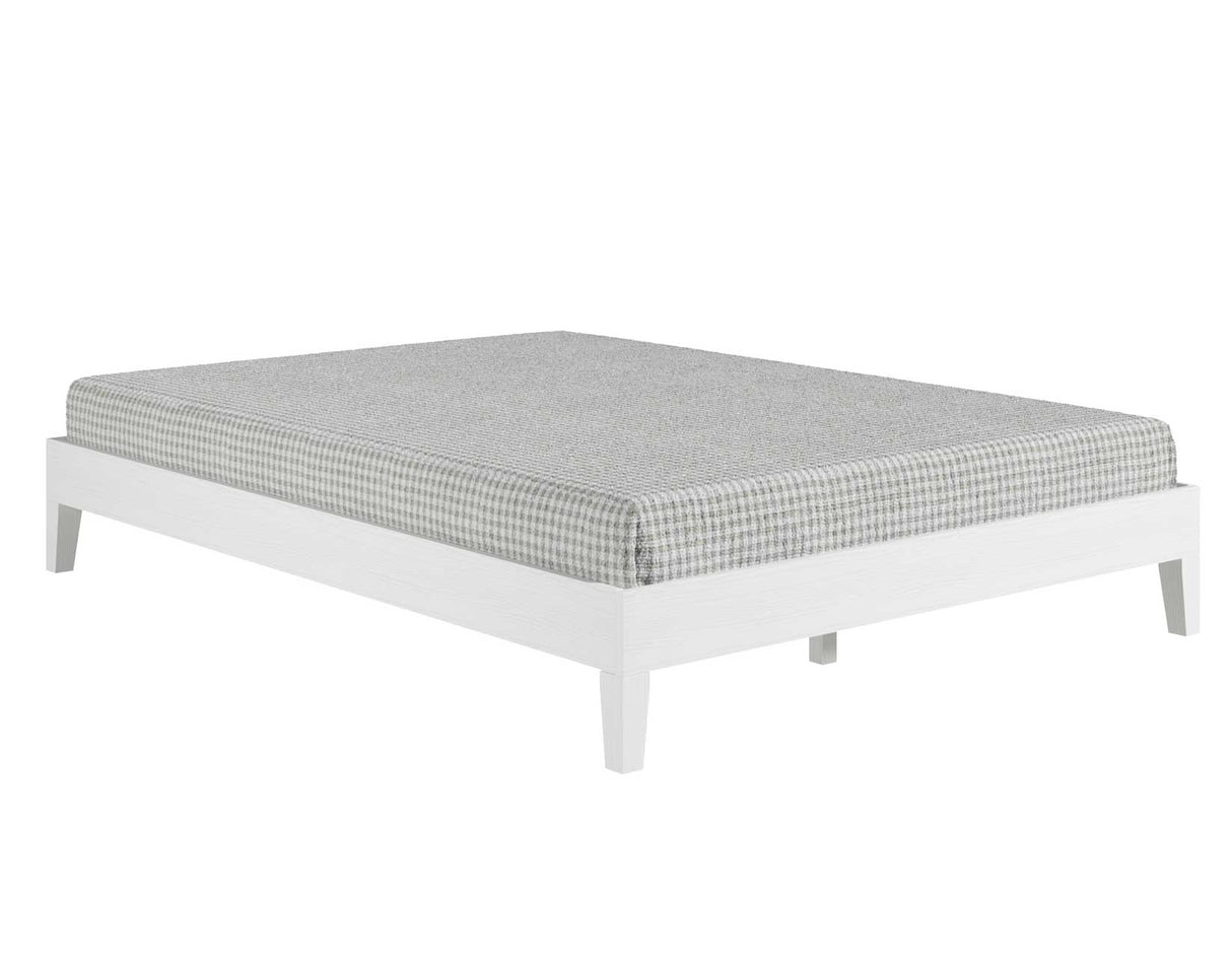 Nix Queen Platform Bed, White from Steve Silver - Luna Furniture