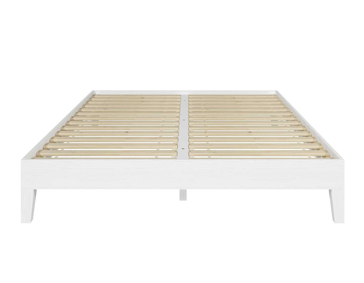 Nix Queen Platform Bed, White from Steve Silver - Luna Furniture