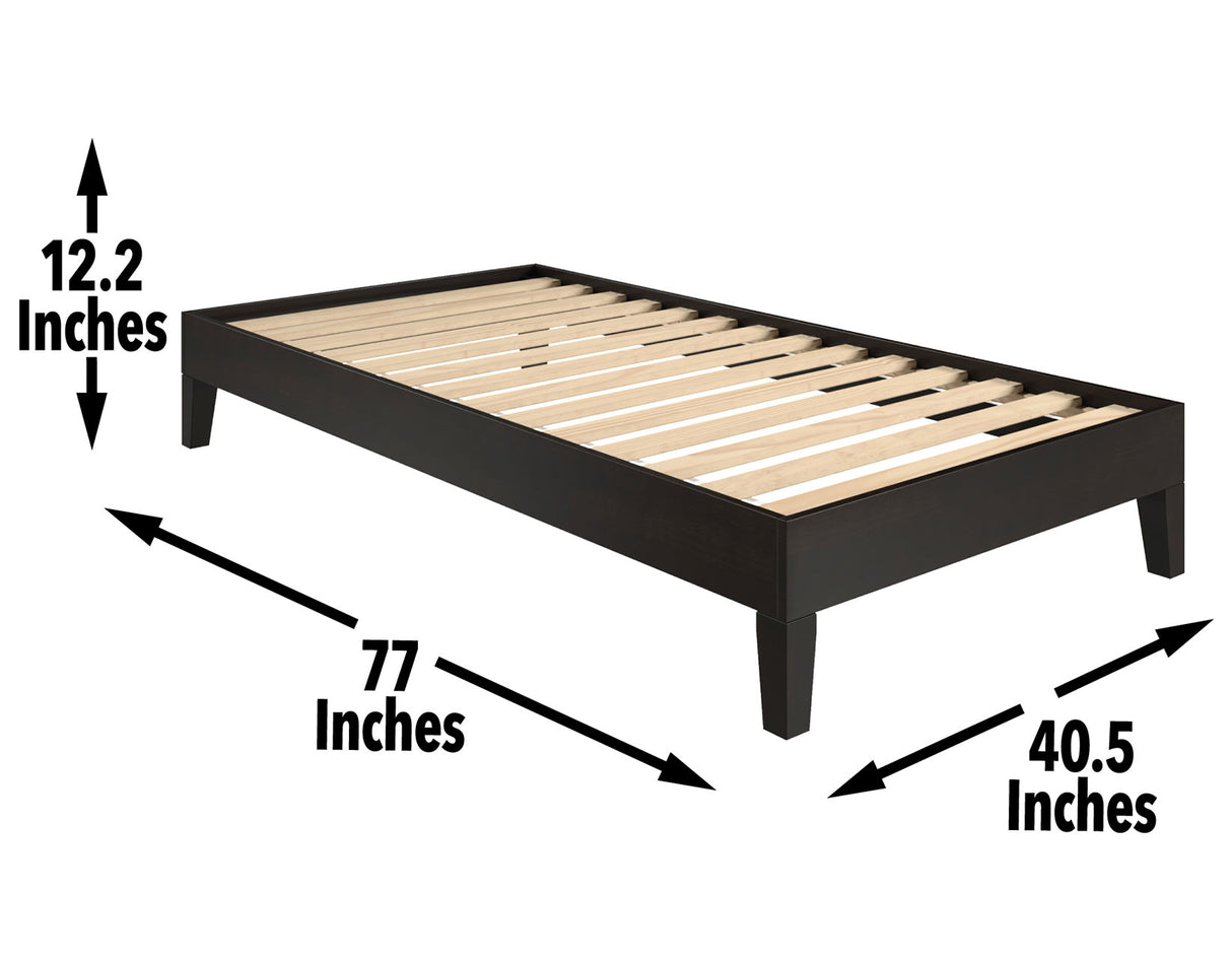 Nix Twin Platform Bed, Black from Steve Silver - Luna Furniture