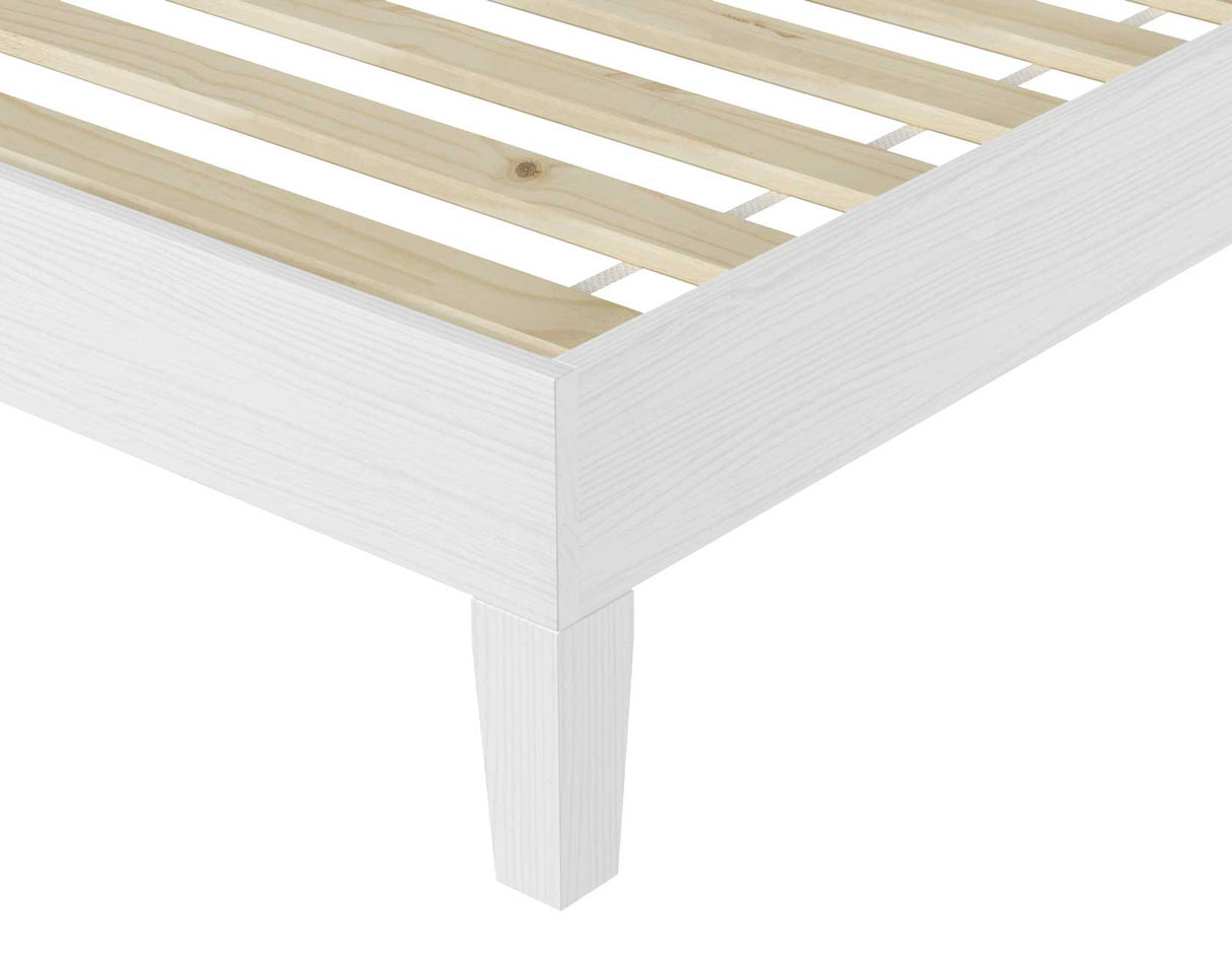 Nix Twin Platform Bed, White from Steve Silver - Luna Furniture