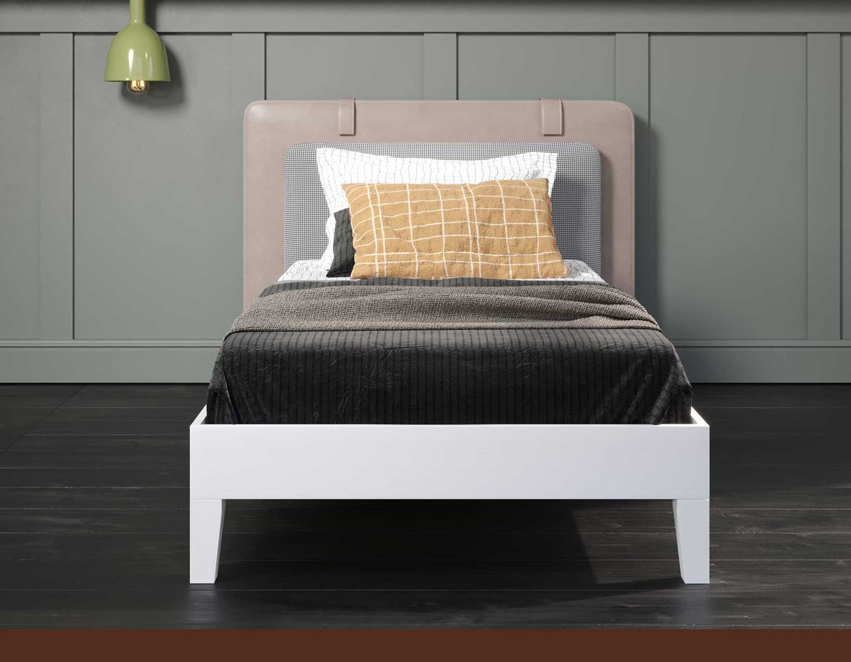 Nix Twin Platform Bed, White from Steve Silver - Luna Furniture