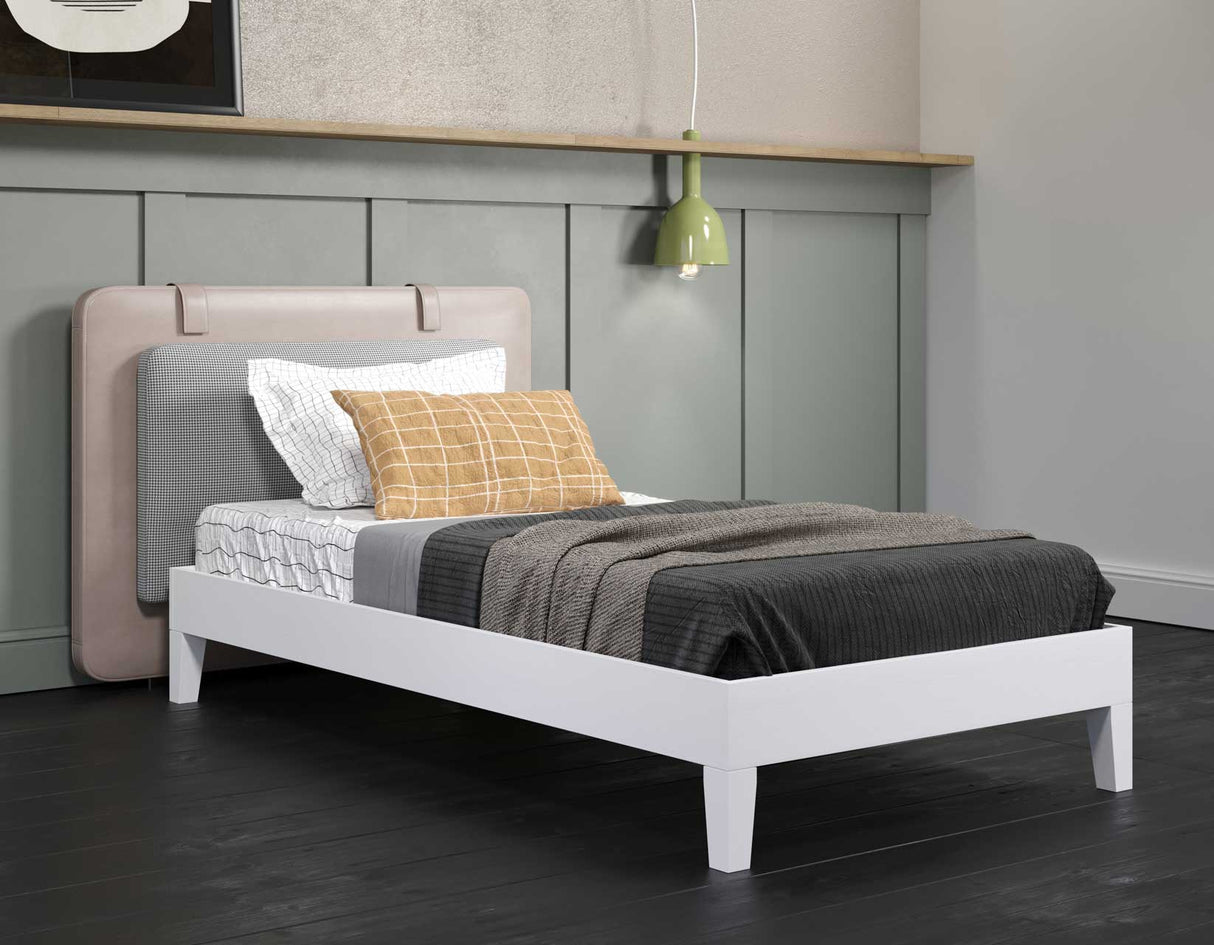 Nix Twin Platform Bed, White from Steve Silver - Luna Furniture