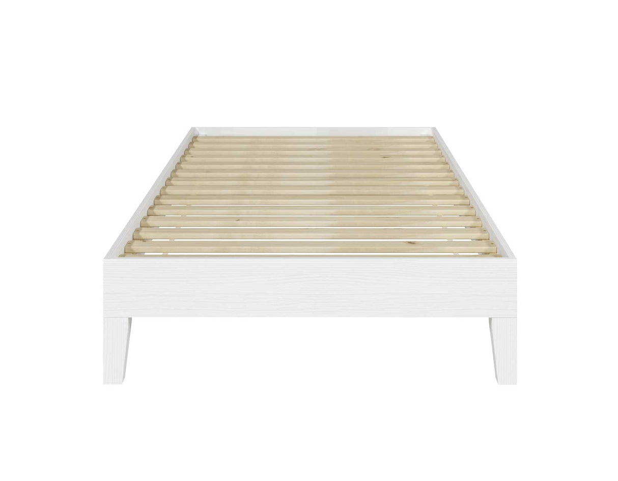 Nix Twin Platform Bed, White from Steve Silver - Luna Furniture