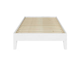 Nix Twin Platform Bed, White from Steve Silver - Luna Furniture