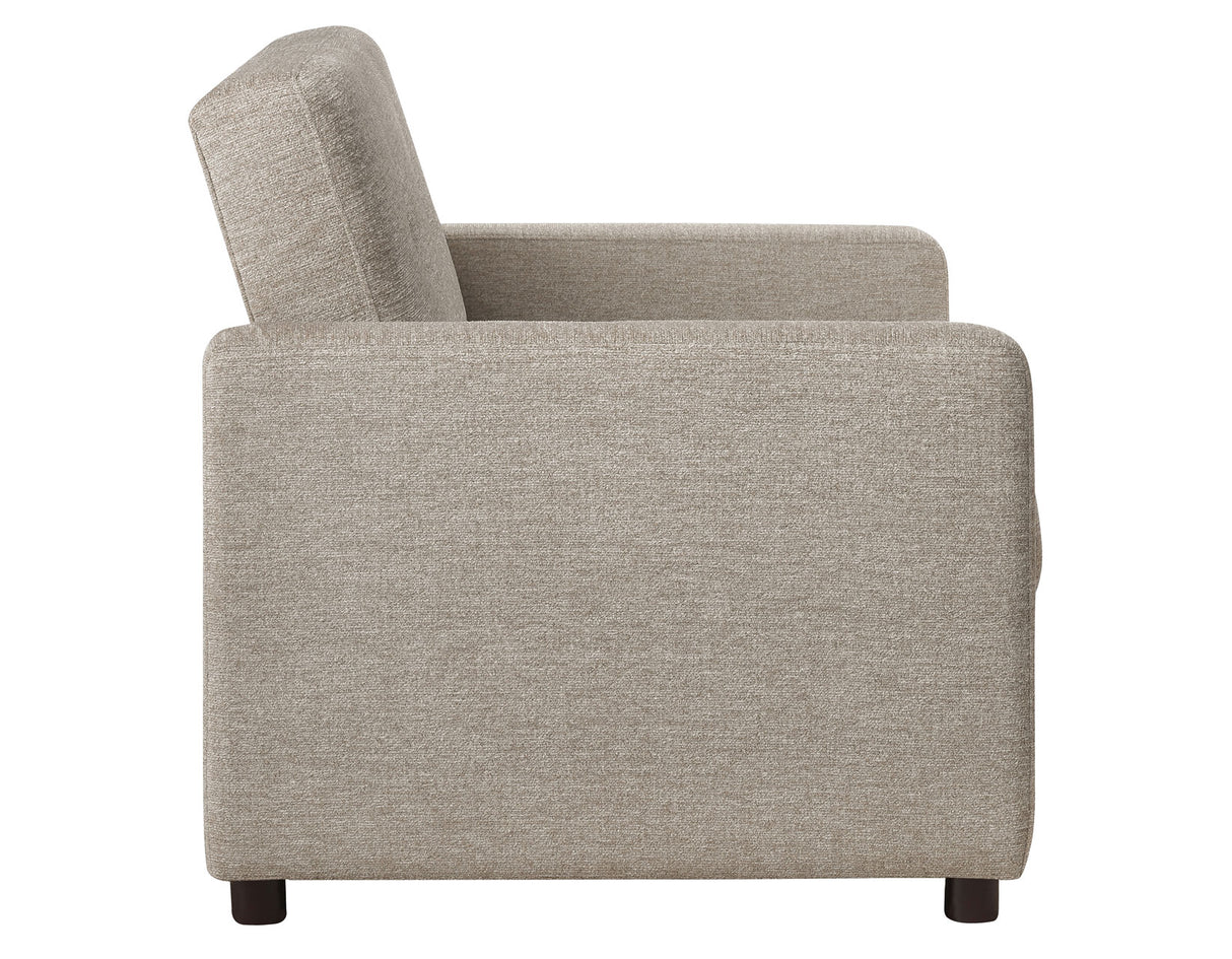 Noah Convertible Sleeper Chair-and-a-Half, Brown - NOA800NCT