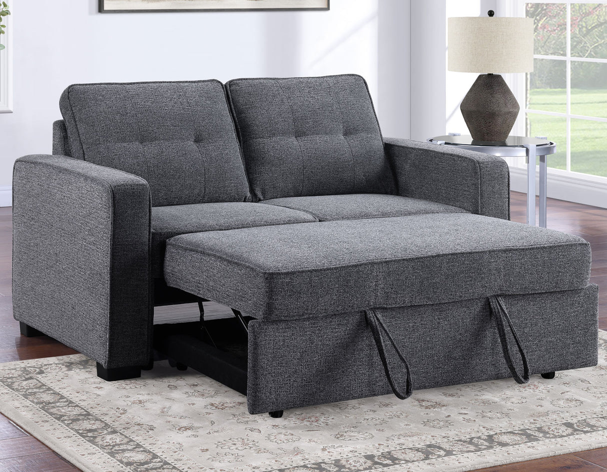 Noah Convertible Sleeper Loveseat, Gray - NOA800GL