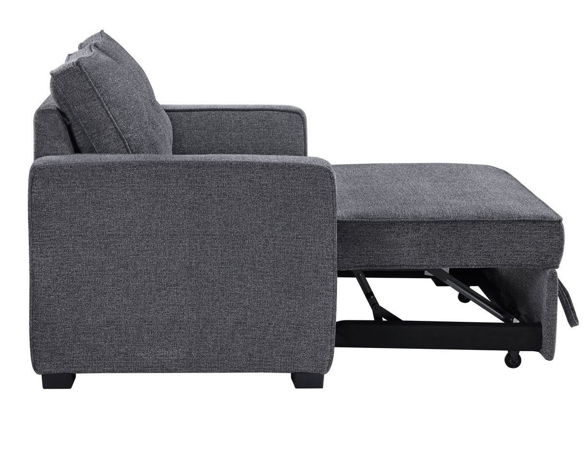 Noah Convertible Sleeper Loveseat, Gray - NOA800GL