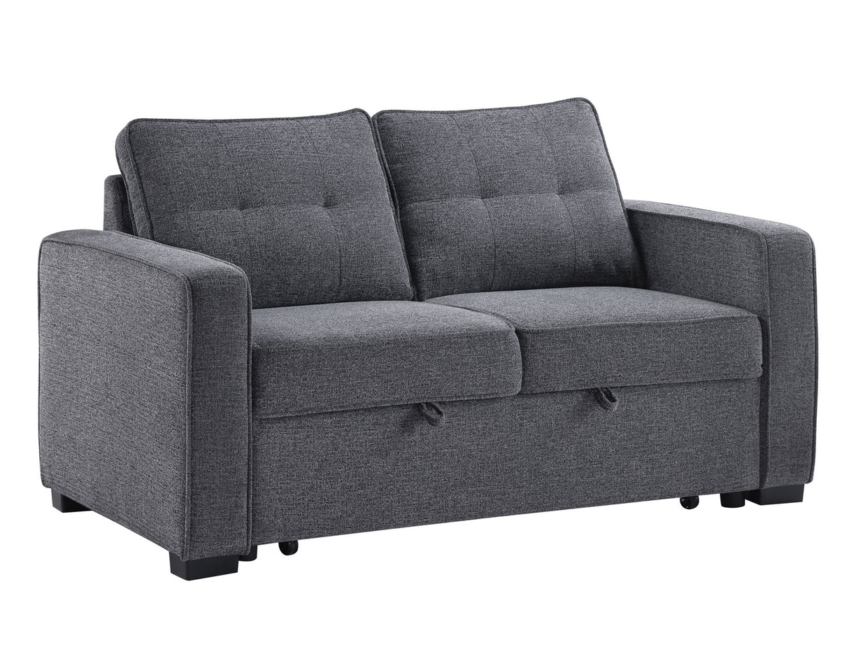 Noah Convertible Sleeper Loveseat, Gray - NOA800GL