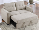 Noah Convertible Sleeper Loveseat, Tan - NOA800NL