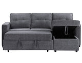 Noah Flippable, Convertible Storage Sleeper Chofa, Gray from Steve Silver - Luna Furniture