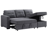 Noah Flippable, Convertible Storage Sleeper Chofa, Gray from Steve Silver - Luna Furniture