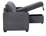 Noah Flippable, Convertible Storage Sleeper Chofa, Gray from Steve Silver - Luna Furniture