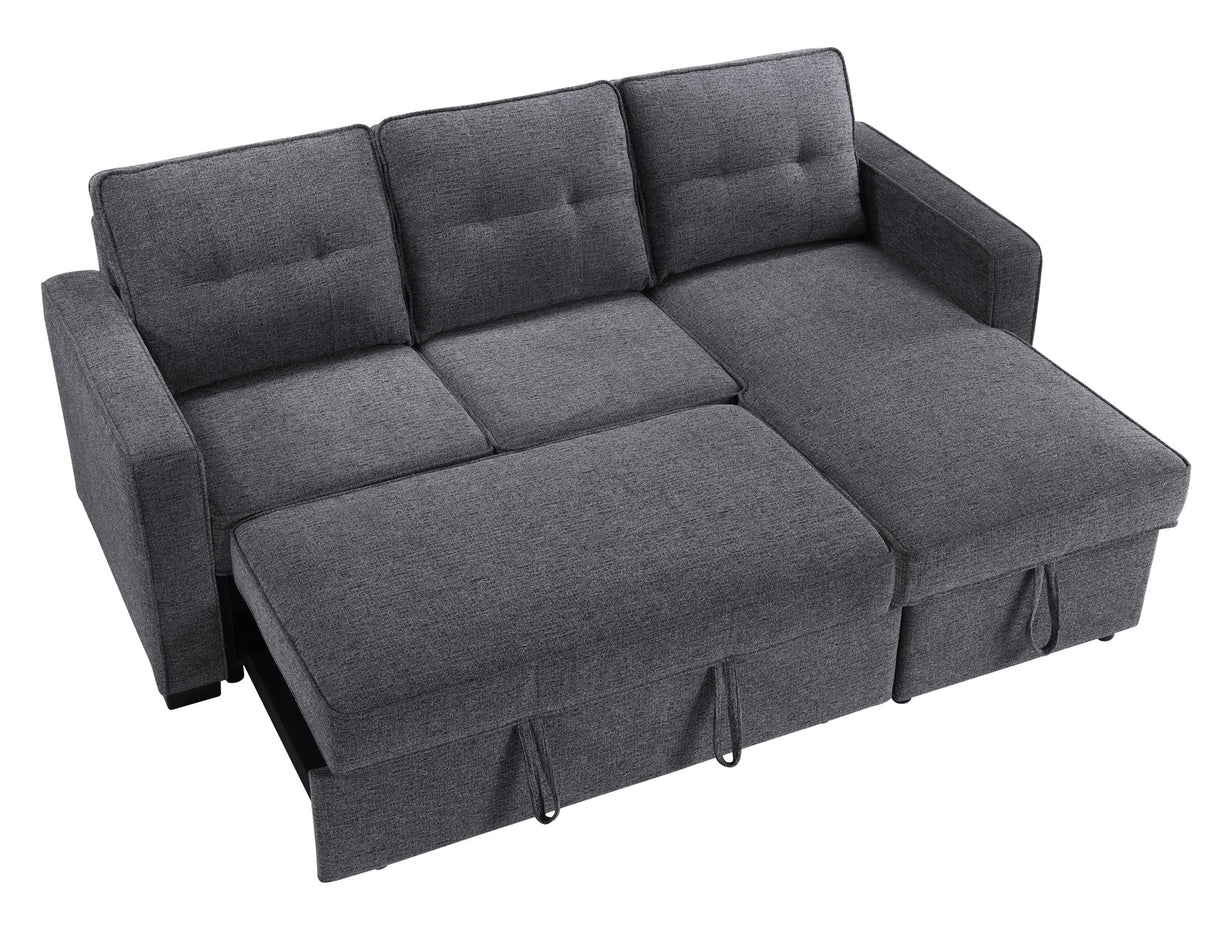 Noah Flippable, Convertible Storage Sleeper Chofa, Gray from Steve Silver - Luna Furniture