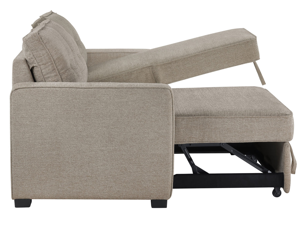 Noah Flippable, Convertible Storage Sleeper Chofa, Tan from Steve Silver - Luna Furniture