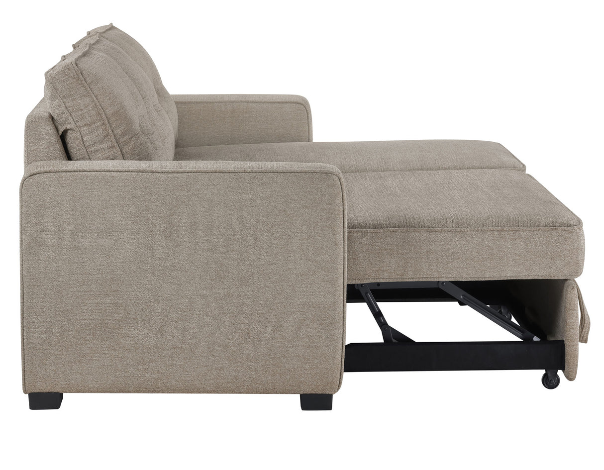 Noah Flippable, Convertible Storage Sleeper Chofa, Tan from Steve Silver - Luna Furniture