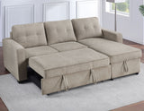 Noah Flippable, Convertible Storage Sleeper Chofa, Tan from Steve Silver - Luna Furniture