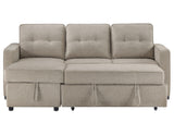 Noah Flippable, Convertible Storage Sleeper Chofa, Tan from Steve Silver - Luna Furniture