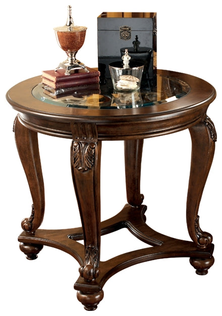 Norcastle 2 End Tables in Dark Brown from Ashley - Luna Furniture